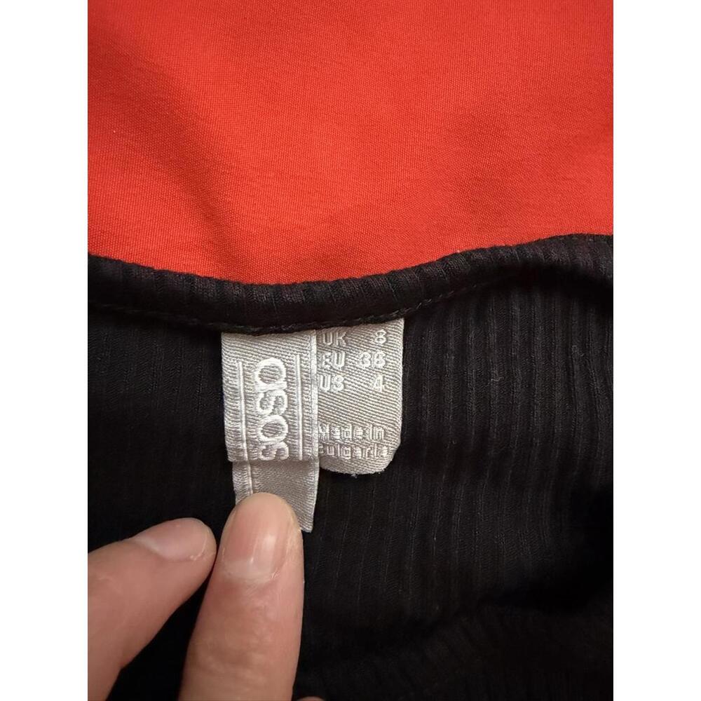 ASOS Ribbed Tank Top in Black (US 4) - Picture 3 of 3